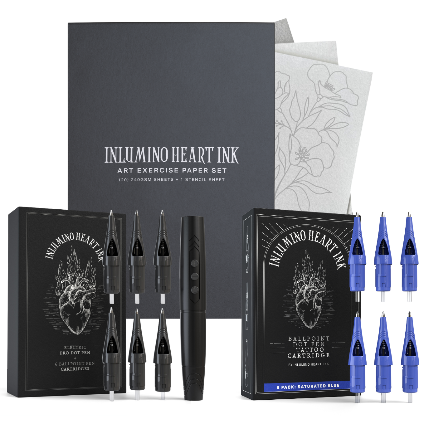 6 cartuchos de caneta esferográfica - Azul Saturado